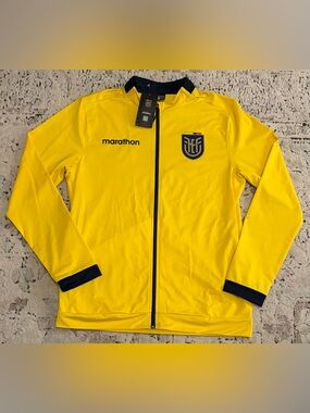 Marathon Authentic Ecuador National Team Soccer Yellow Jacket Men’s Sz: L